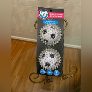 Double Fun Spike Balls - Black and White